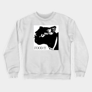 Black Cat Need Food Collection Crewneck Sweatshirt